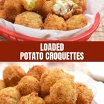 loaded mashed potato croquettes