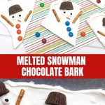 Melted Snowman Chocolate Bark
