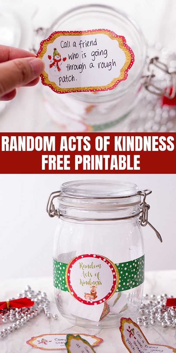 Random Acts of Kindness FREE Printable