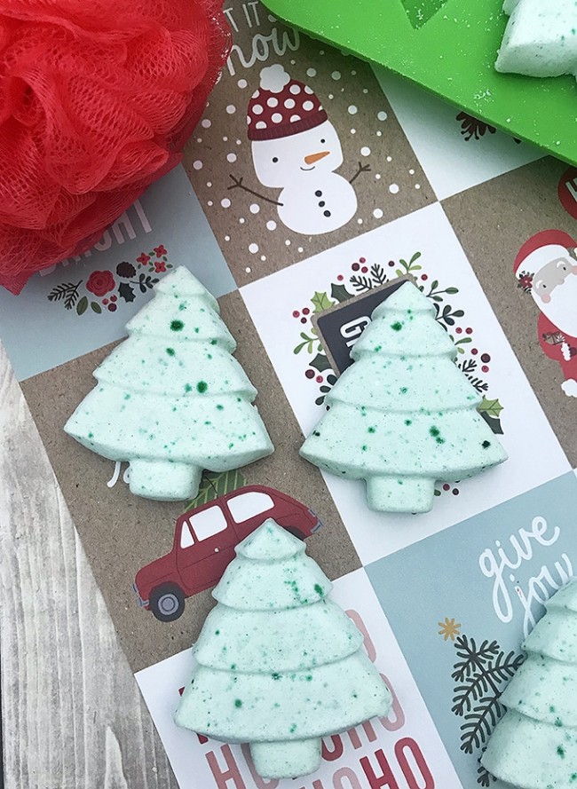 DIY Christmas Tree Bath Bombs Onion Rings & Things