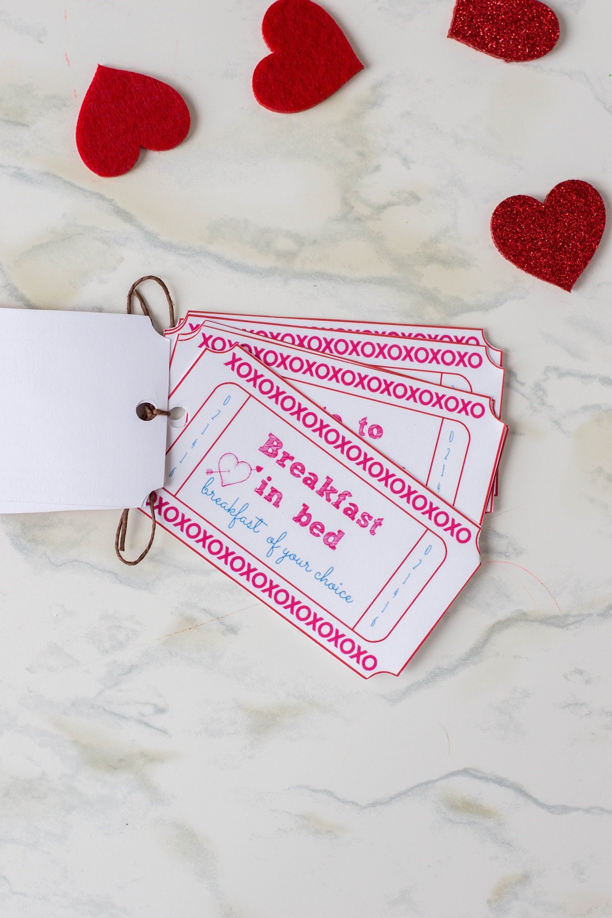 Valentine's day coupon booklet